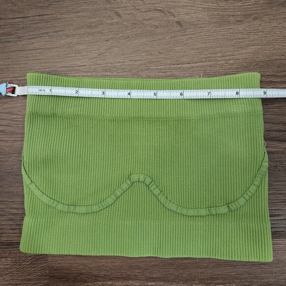 NWOT Free People Intimately Stretch Tube Top XS/S Green Minimal Beach Loungewear - Picture 4 of 6